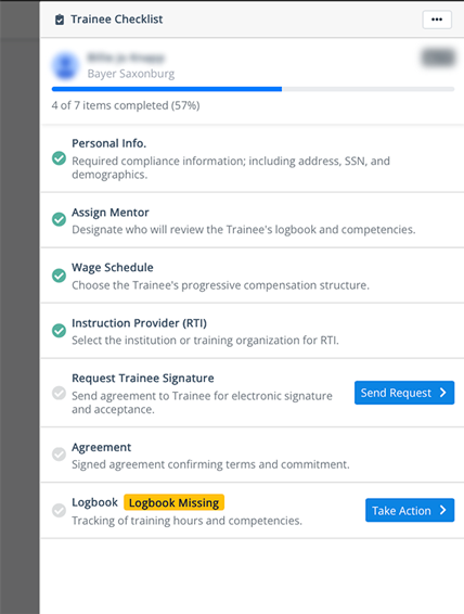 Onboarding validation and compliance tracking