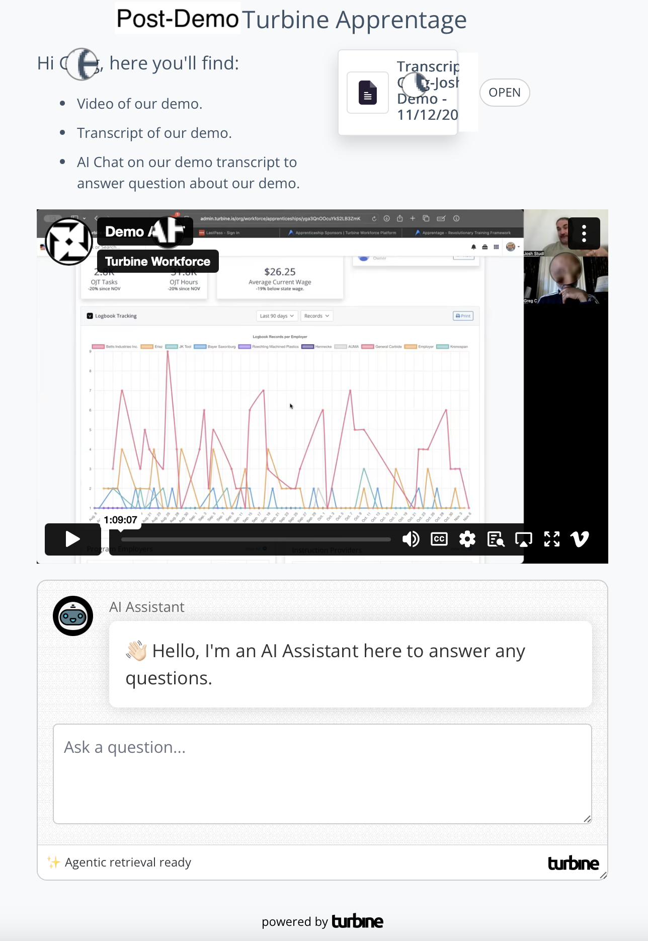Managed pages showing AI-synced updates across operations