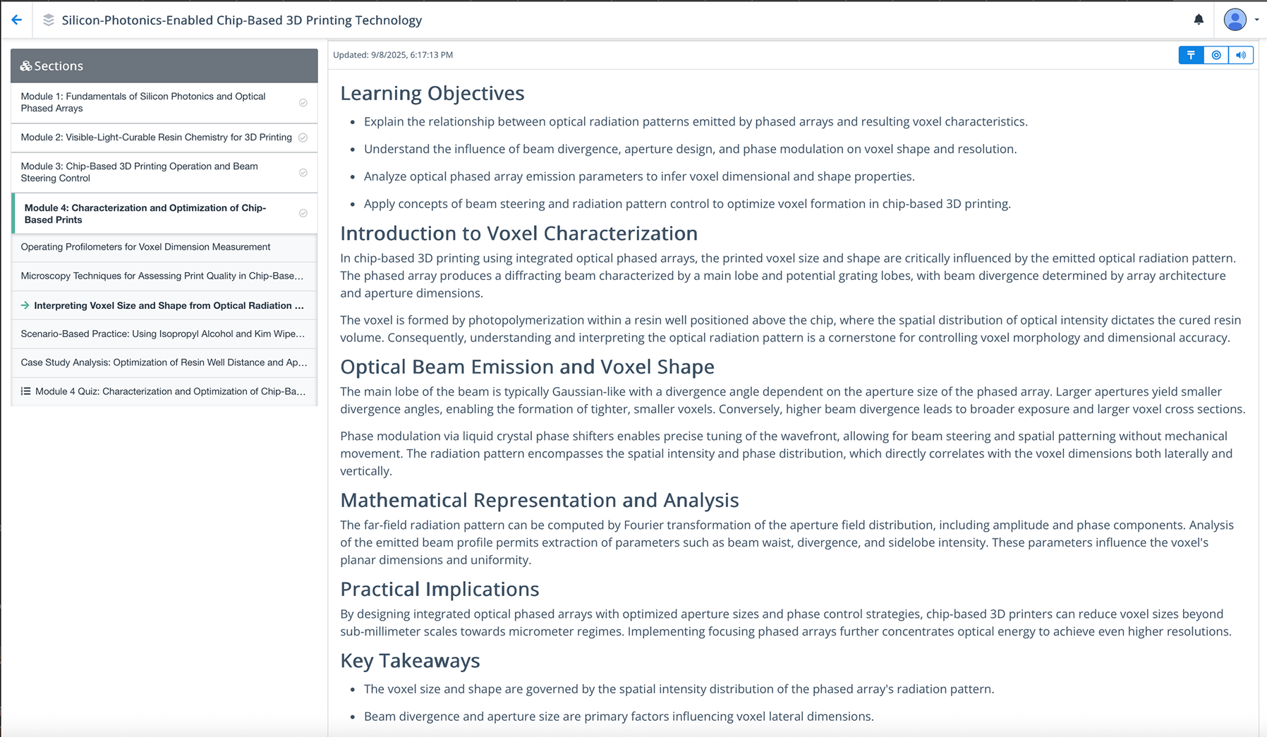 Course Builder sequencing modules with prerequisites and milestones