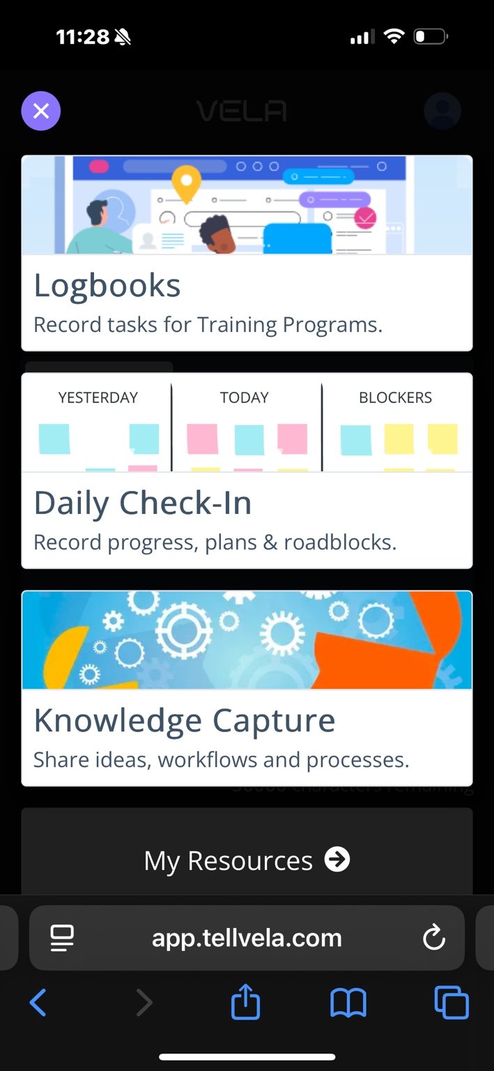 VELA mobile capture for on-the-job knowledge and evidence